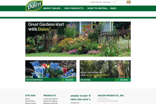 dalenproducts.com site used D2