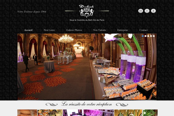 Hospitality theme site design template sample