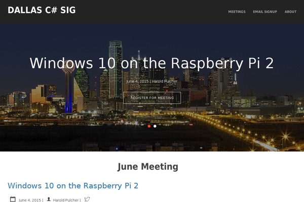 dallas-csharp-sig.com site used Portfoliopress
