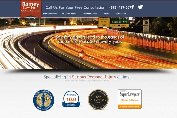 dallas-personalinjurylawyers.com site used Ramey