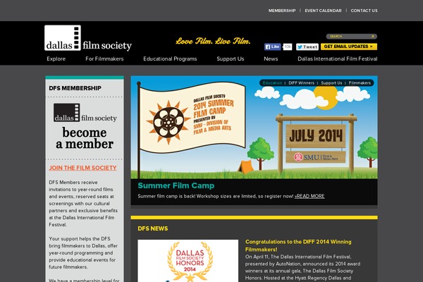 dallasfilm.org site used Dfs