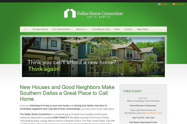 dallashomeconnection.org site used Summerlin