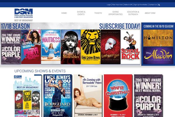 Dsm theme site design template sample