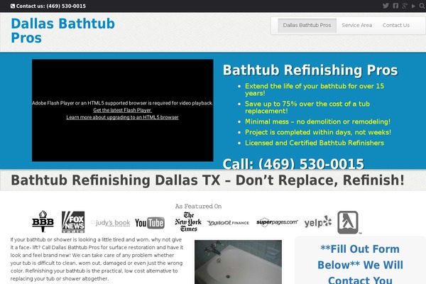 dallastubpros.com site used Kallzuwpthemesversion3-1.1