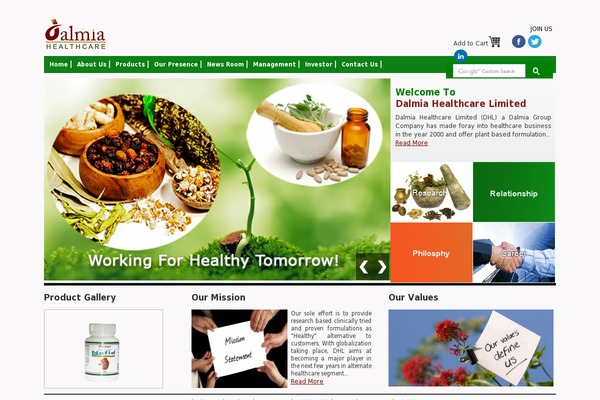 dalmiahealth.com site used Dalmia