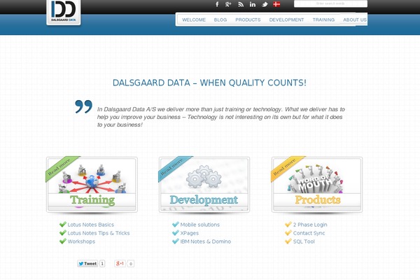 dalsgaard-data.eu site used Sarada Lite