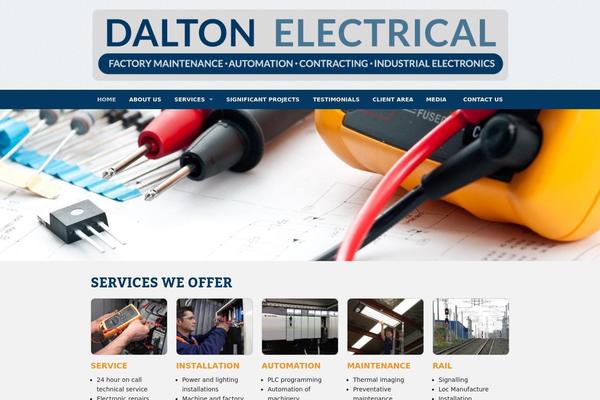Dalton theme site design template sample