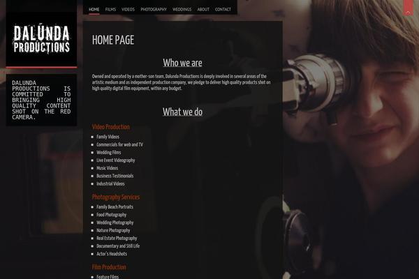 Invictus theme site design template sample