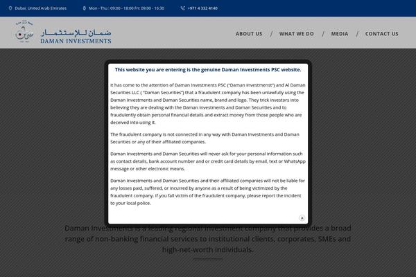 Invetex website example screenshot