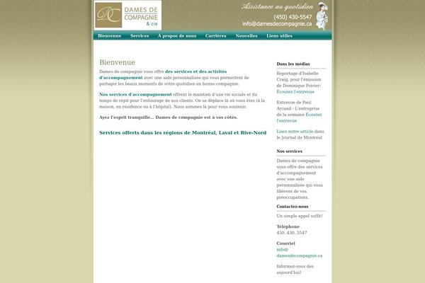 damesdecompagnie.ca site used Essence-golden