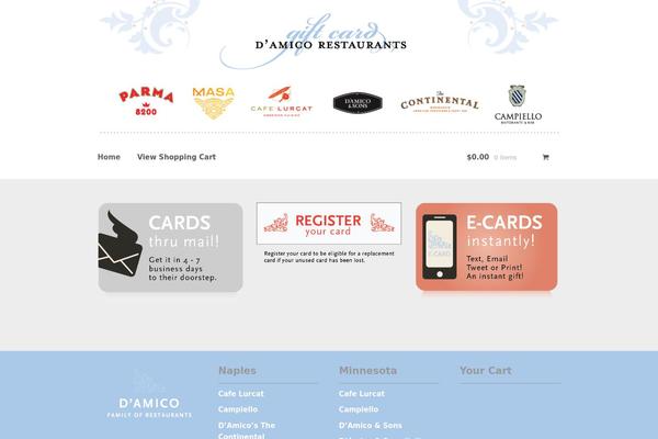 Storefront theme site design template sample