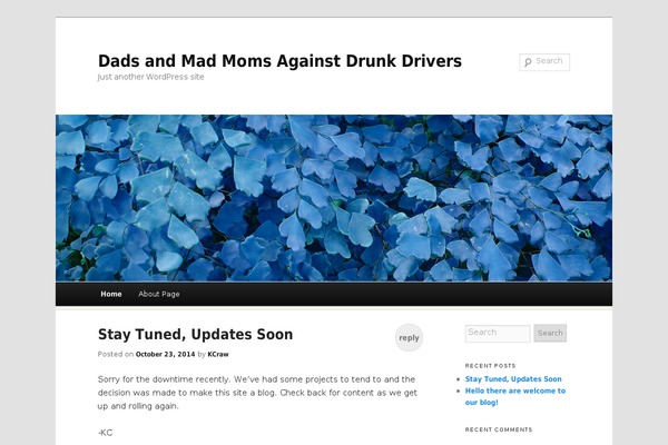Duster theme site design template sample