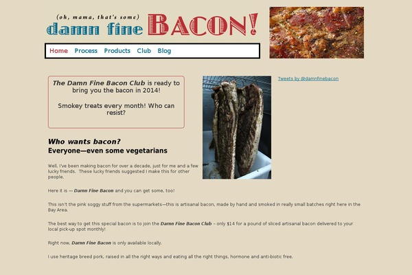 damnfinebacon.com site used Dfb