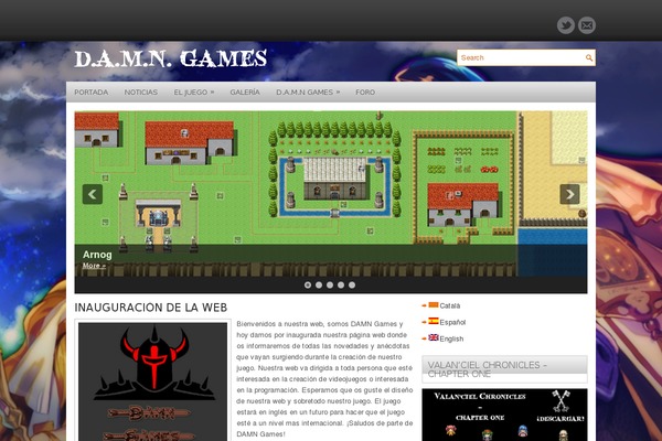 Gamefusion theme site design template sample