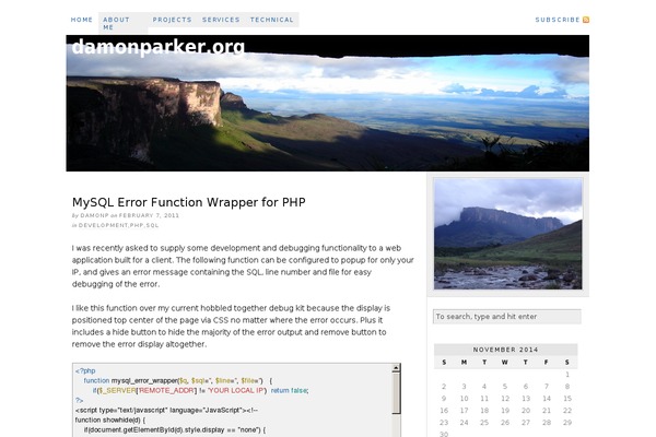 Site using CodeColorer plugin