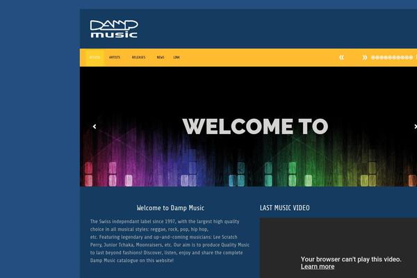 damp-music.com site used Slam
