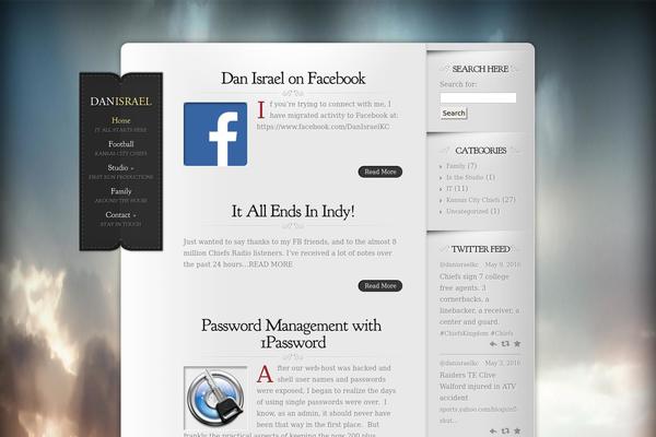 Memoir theme site design template sample