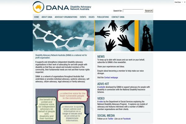 Dana theme site design template sample