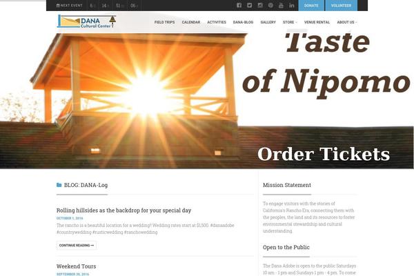 Site using Organic-customizer-widgets plugin