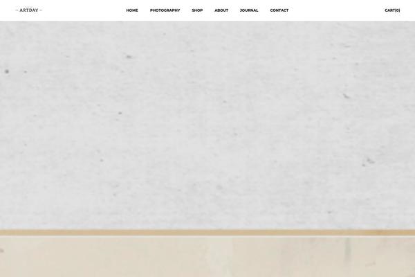 Artday theme site design template sample