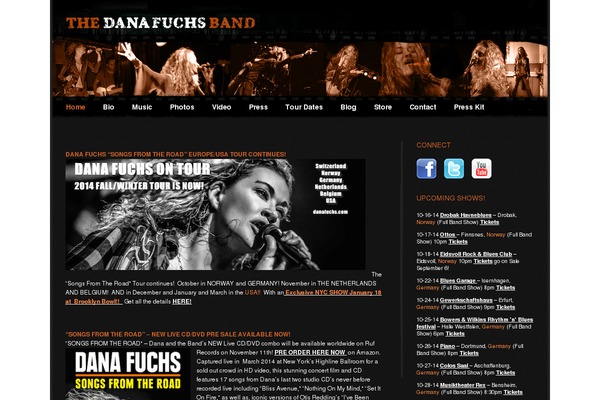 Site using ArtistDataPress plugin