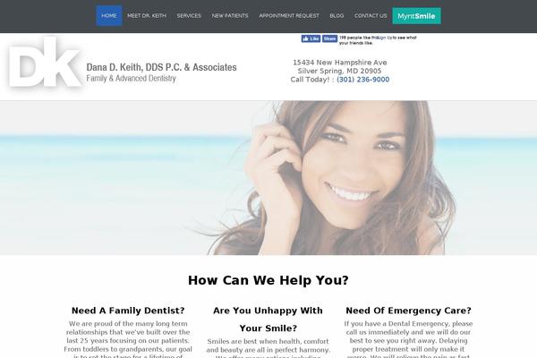 River theme site design template sample