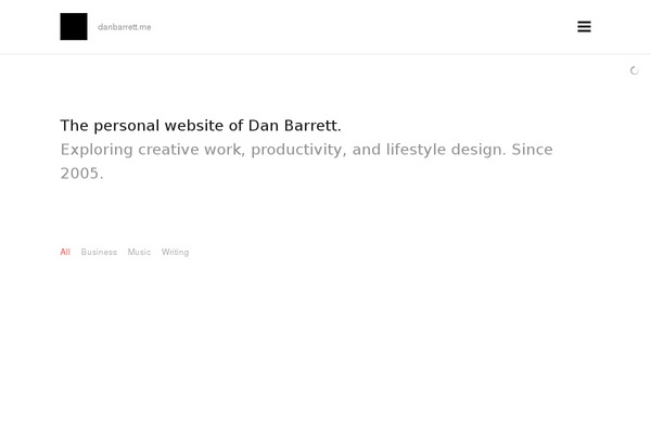 danbarrett.me site used Keen