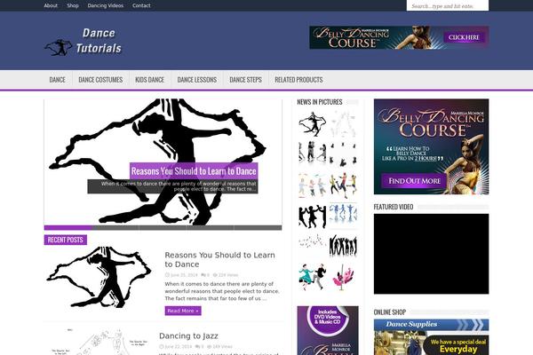 dance-tutorials.com site used Magnews1.2