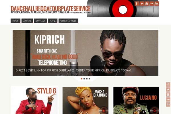 Parabola theme site design template sample