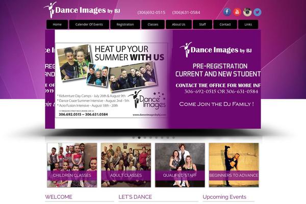Dance theme site design template sample