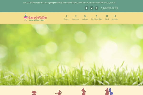 Kids Zone theme site design template sample