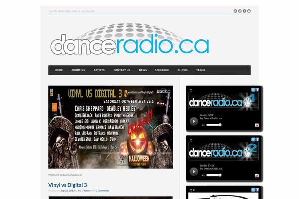 Radio Station theme site design template sample
