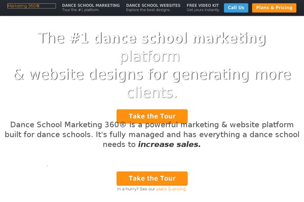 Marketing360-vertical theme site design template sample