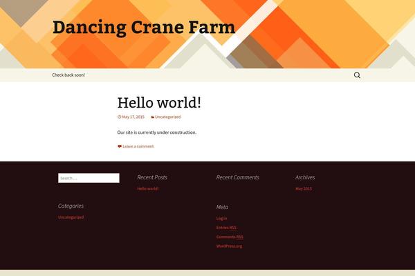 Twenty Thirteen theme site design template sample