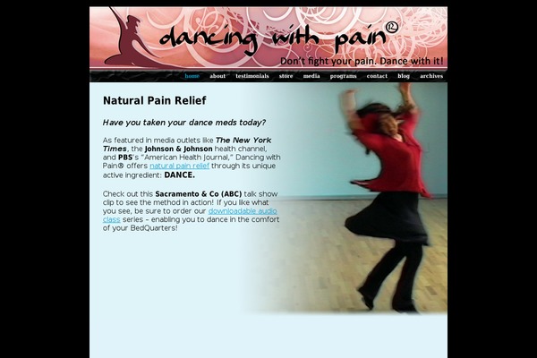 dancingwithpain.com site used Dancingwithpain