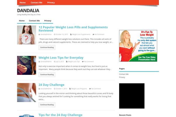 MesoColumn theme site design template sample
