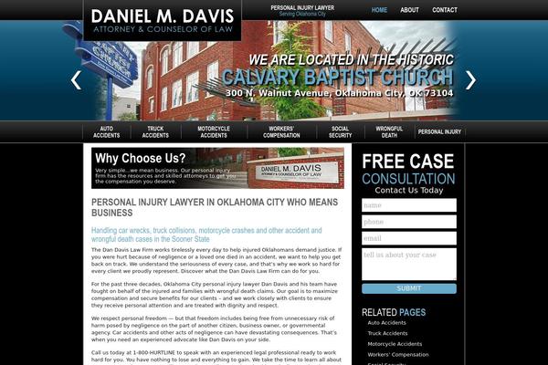 Davis theme site design template sample