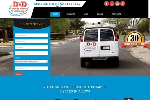 Divi Child theme site design template sample
