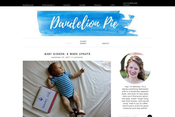 dandelionpie.com site used Rowan-theme.v.1.1.0