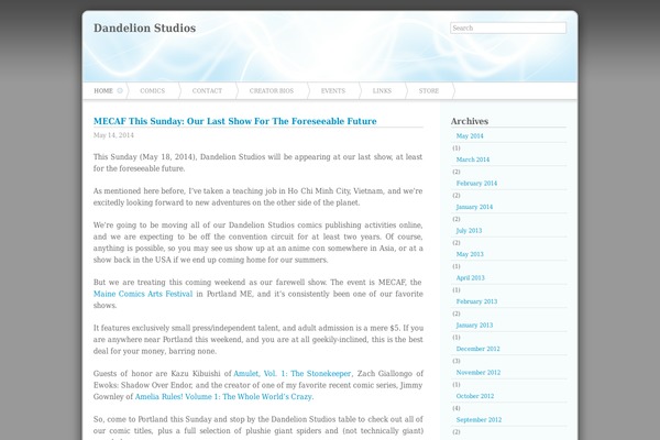 Azul theme site design template sample