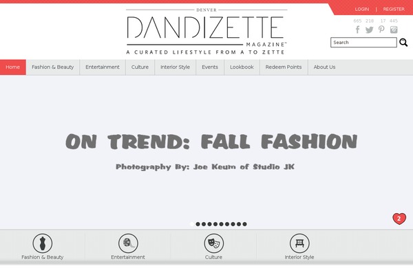 Tempest theme site design template sample