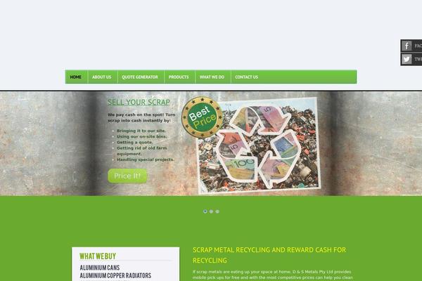 Simplicity theme site design template sample