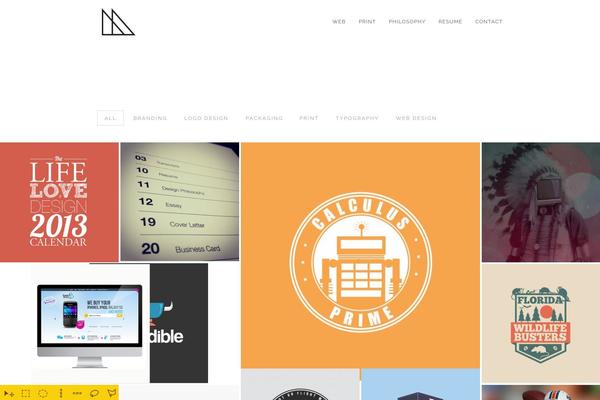 GridStack theme site design template sample