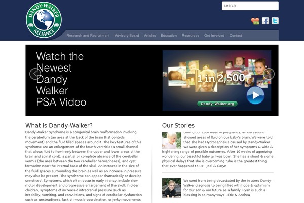 dandy-walker.org site used Dwa