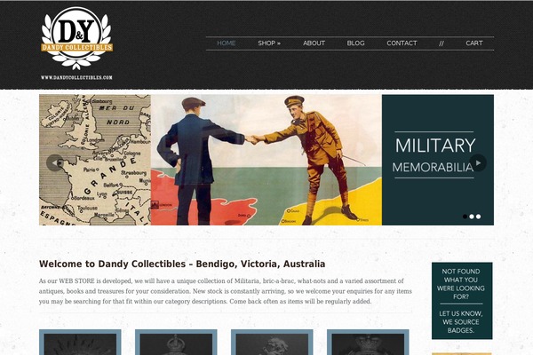 dandycollectibles.com site used Wp Flexishop Two