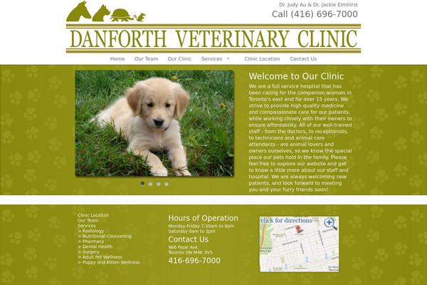 danforthveterinaryclinic.ca site used Expressions