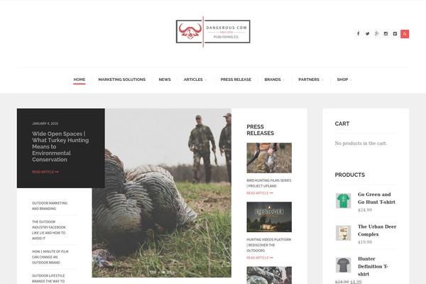 dangerouscow.com site used Stylishmag
