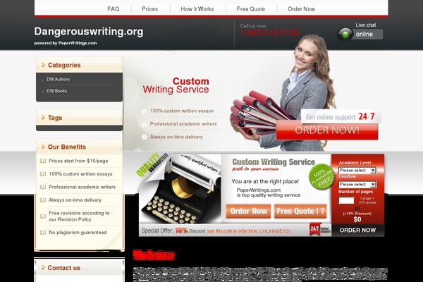 Paperwritings theme site design template sample