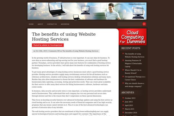 Basic theme site design template sample