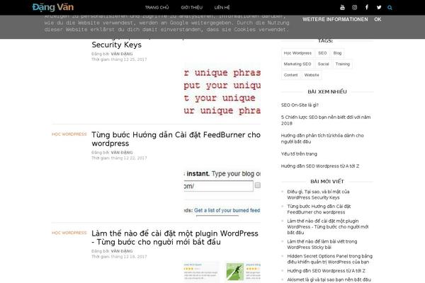 dangvan.com site used Tintuc